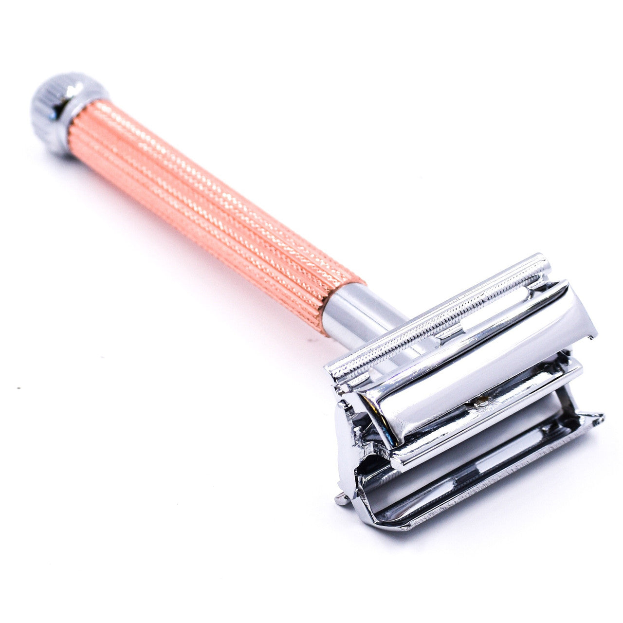 Parker 29L Rose Gold Long Handle Butterfly Open Safety Razor